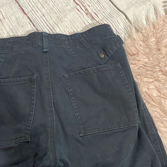Anthropologie Dark Navy Utility Cropped Bootcut Pants - Picture 9 of 9